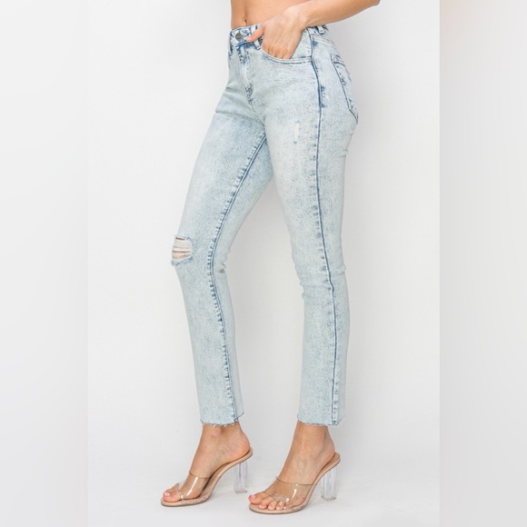 Risen Full Size High Rise Distressed Skinny Jeans - Picture 5 of 8